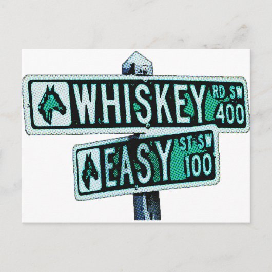 Carte Postale Whiskey Rode et Easy Street 2 (Devant)