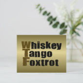Carte Postale Whiskey Tango Foxtrot (Debout devant)