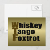 Carte Postale Whiskey Tango Foxtrot (Devant / Derrière)