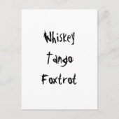 Carte Postale Whiskey Tango Foxtrot (Devant)