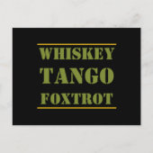 Carte Postale Whiskey Tango Foxtrot WTF (Devant)