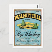 Carte Postale Whiskey Walnut Hill Rye (Devant / Derrière)