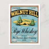 Carte Postale Whiskey Walnut Hill Rye (Devant)