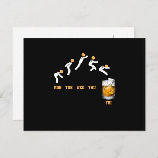 Carte Postale Whiskey Week Jump Whiskey Alcool (Devant / Derrière)