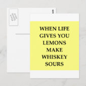 Carte Postale whisky (Devant / Derrière)