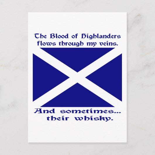 Carte Postale Whisky Écossais St. André (Devant)