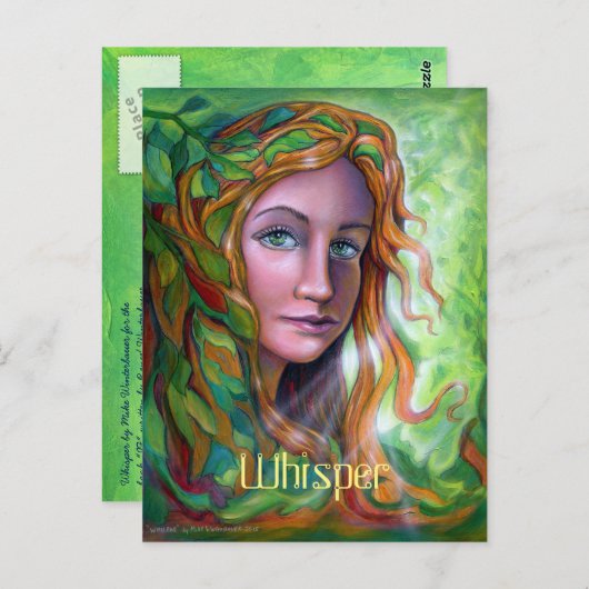 Carte postale Whisper par Mike Winterbauer (Devant / Derrière)