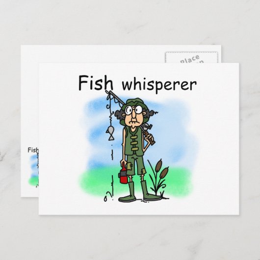 Carte Postale Whisperer de poisson (Devant / Derrière)