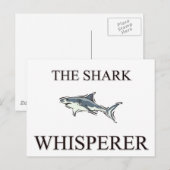 Carte Postale Whisperer de requin (Devant / Derrière)