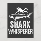 Carte Postale Whisperer de requin Plongée Plongée Ocean Diver (Devant)