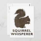 Carte Postale Whisperer d'écureuil vintage (Devant / Derrière)