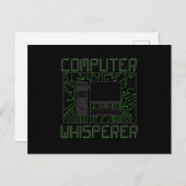 Carte Postale Whisperer informatique du support technique (Devant / Derrière)