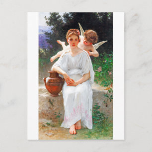 Carte Postale Whisperies d'Amour, Bouguereau