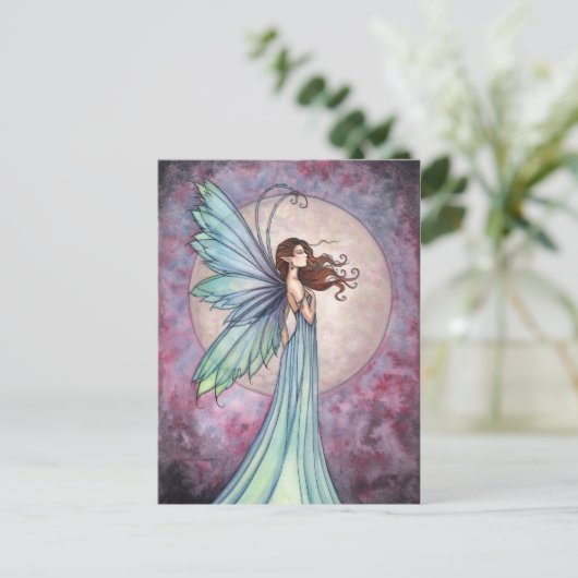 Carte postale Whispering Wind Fairy Moon (Debout devant)