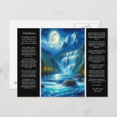 Carte Postale Whispers Cascade Desiderata (Devant / Derrière)