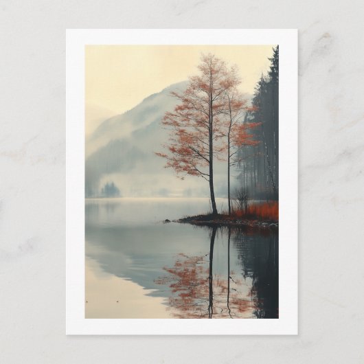 Carte Postale Whispers of Autumn Reflection (Devant)