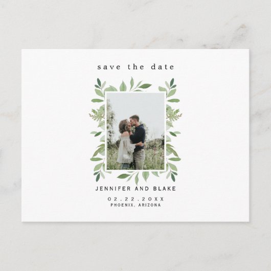 Carte Postale Whispers of Spring Photo White Enregistrer la date (Devant)