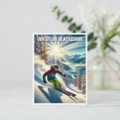 Carte Postale Whistler Blackcomb Canada Skier skieur (Debout devant)