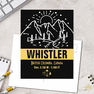 Carte Postale Whistler Colombie-Britannique Canada Ski P minimal