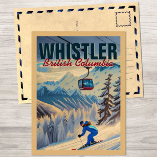 Carte Postale Whistler Colombie-Britannique Vancouver Canada 195