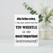 Carte Postale Whistler Tin Instrument le plus important (Debout devant)