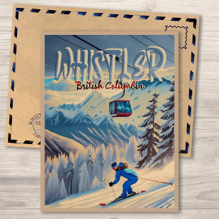 Carte Postale Whistler Vancouver Colombie-Britannique Canada Ski
