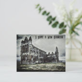 Carte Postale Whitby Abbey Gothic Change of Address (Debout devant)