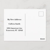 Carte Postale Whitby Abbey Gothic Change of Address (Dos)