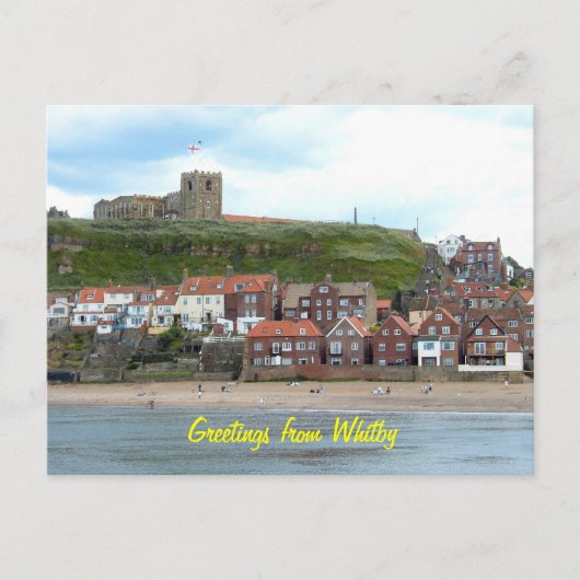 Carte Postale Whitby dans le North Yorkshire, Angleterre. (Devant)