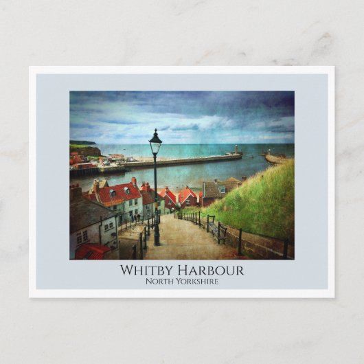 Carte Postale Whitby Harbour de 199 Steps (Devant)
