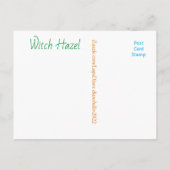 Carte postale Whitcher Hazel (Dos)