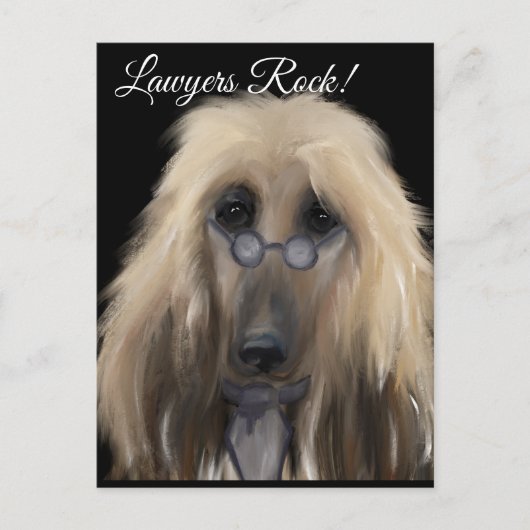 Carte Postale White Afghan Hound (Devant)