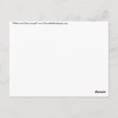 Carte postale White and Silver Guardian Light Ange (Dos)
