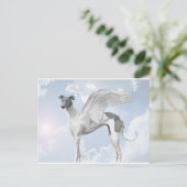 Carte Postale White Angel Greyhound (Debout devant)