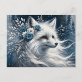 Carte Postale White Arctic Fox Winter Wonderland (Devant)