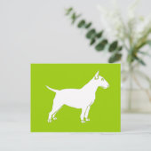 Carte Postale White Bull Terrier (Debout devant)