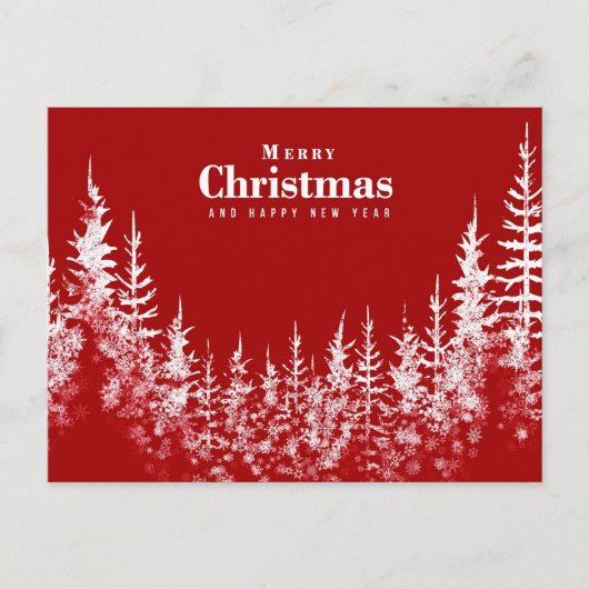 Carte postale White Christmas Tree (Devant)