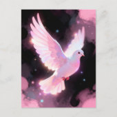 Carte Postale White Dove Ethereal Love Pink Clouds Celestial (Devant)