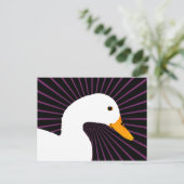 Carte Postale White Duck Pop Art (Debout devant)