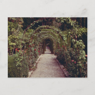 Carte Postale White Generalife, L'Alhambra, Grenade, Espagne flo