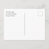 Carte Postale White Golf Celebration of LIfe (Dos)