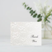 Carte Postale White Lace Merci note (Debout devant)