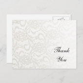 Carte Postale White Lace Merci note (Devant / Derrière)