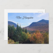 Carte Postale White Mountains New Hampshire feuillage d'automne (Devant / Derrière)