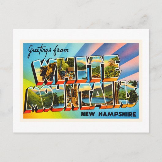 Carte Postale White Mounts New Hampshire NH Travel Souvenir (Devant)