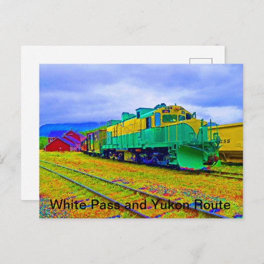 Carte Postale White Pass and Yukon Railway (Devant / Derrière)