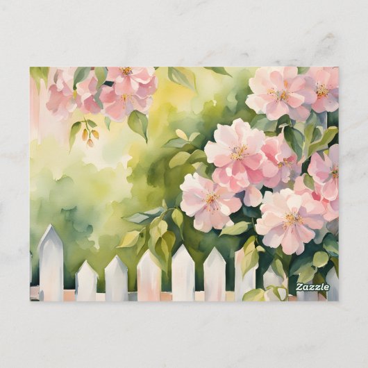 Carte Postale White Picket Fence (Dos)