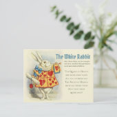 Carte Postale White Rabbit herald John Tenniel CC1125 Fairytale (Debout devant)