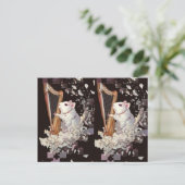 Carte Postale White Rat Fantasy Postcard – Elegant & Minimal (Debout devant)