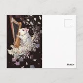 Carte Postale White Rat Fantasy Postcard – Elegant & Minimal (Dos)
